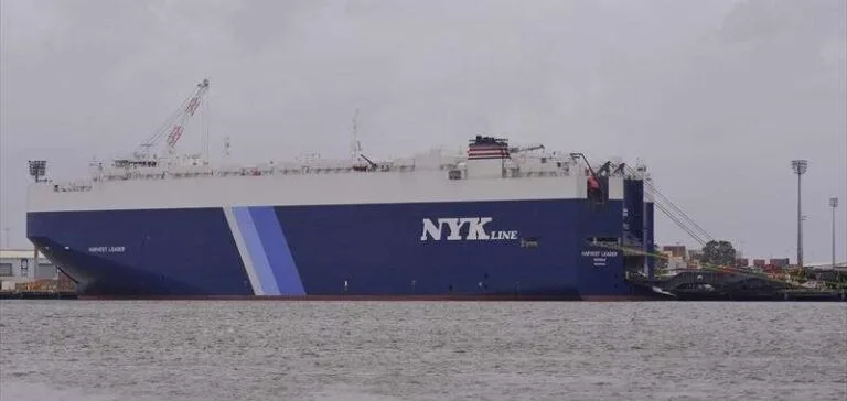 NYK car carrier at sea – M/V Harvest Leader