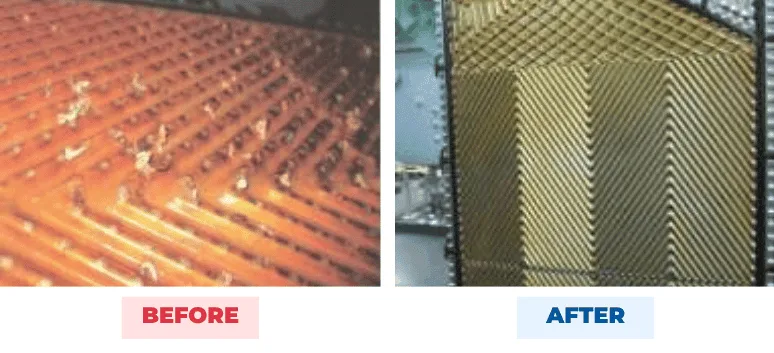 Car carrier freshwater generator before and after Taifitop treatment