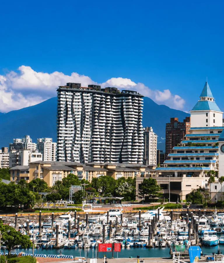 High-rise hot spring apartment towers in Taiwan