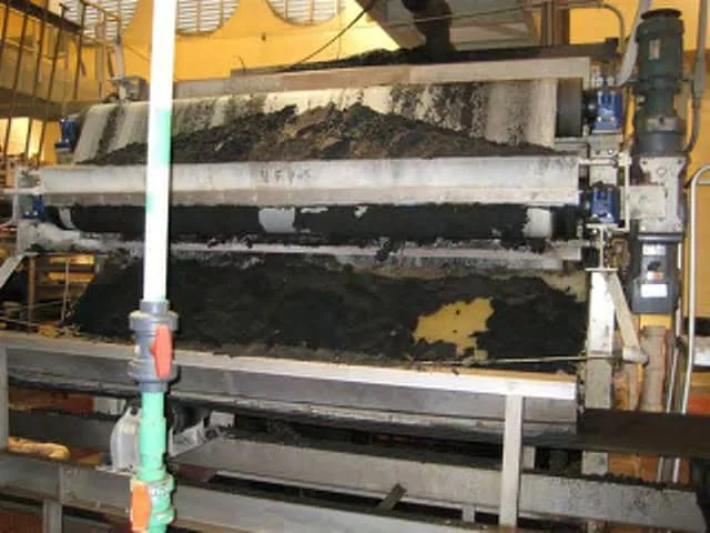 Belt press No. 5 at the Water Conserv II Water Reclamation Facility, Orlando, QEQI® belt press pan scale case study