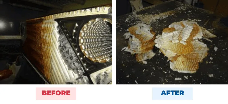 M/V Hermes Leader freshwater generator before and after Taifitop treatment