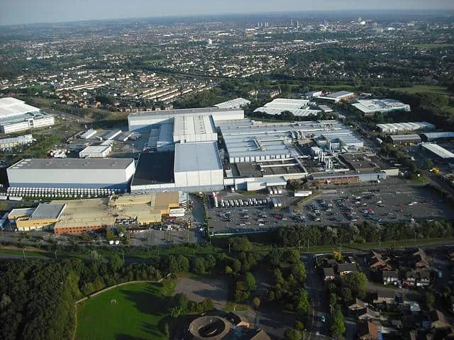 Aerial view of the PepsiCo Walkers crisp factory in Leicester, QEQI® spray nozzle scale treatment case study
