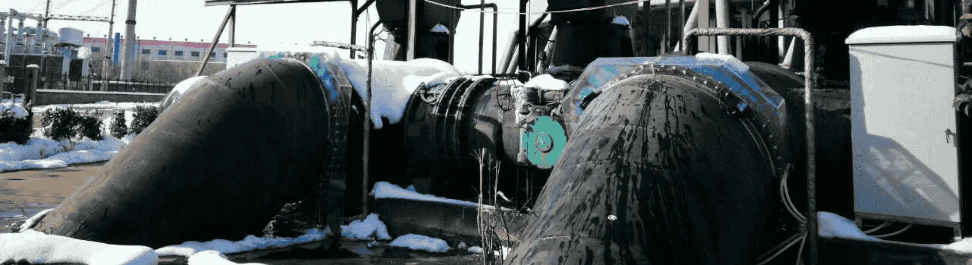 Inland power plant in China with QEQI® units fitted to the steam-condenser cooling line