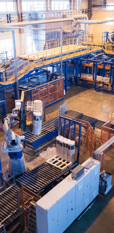 Manufacturing plant process water pipework protected by QEQI®