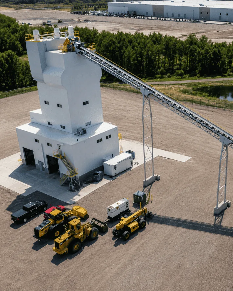 Concrete plant boiler system at Rolling Mix, Calgary